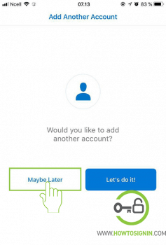 hotmail mobile login add another account