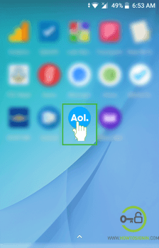 aol mobile app home