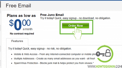 Free Juno Email order