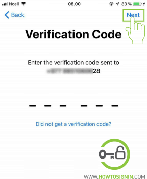 verify your mobile number to create new apple id