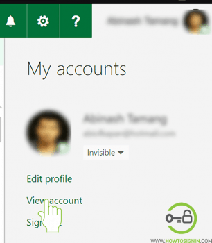 hotmail view account