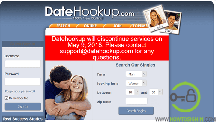 Com up sign datehookup www Datehookup: 100%