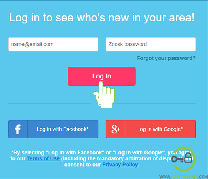 Zoosk email password forgot password login