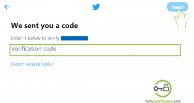 twitter sign up phone verification