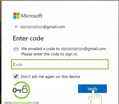 verify hotmail account ownership