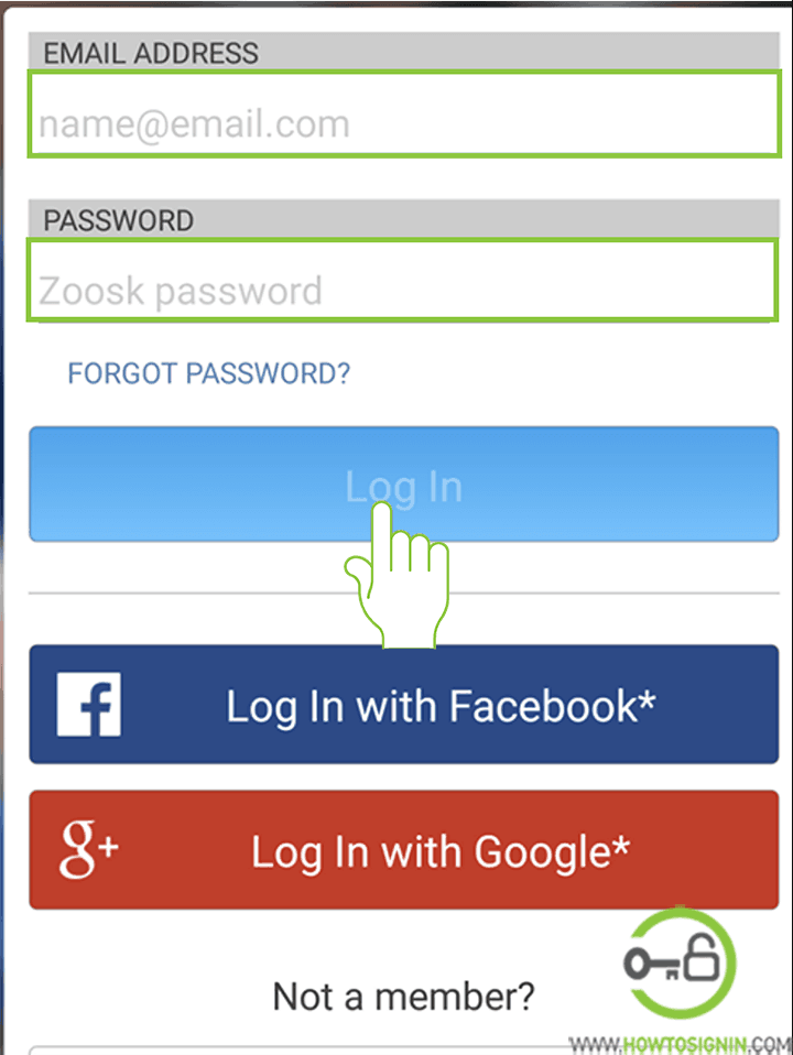 Zoosk com login