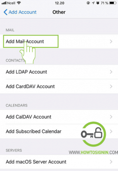 add new mail in iphone