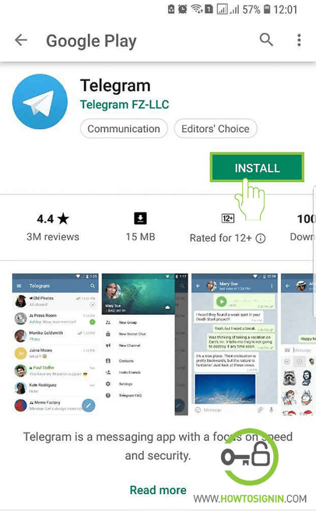 Telegram sign up and login. Create new Telegram account now.