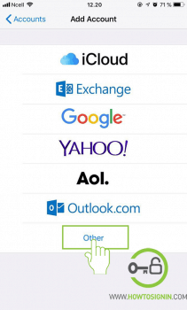 add other mail in iphone