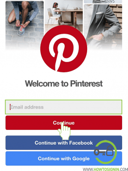 Pinterest mobile sign in