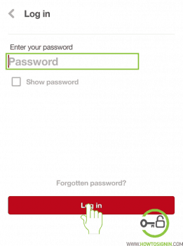 enter password pinterest mobile login