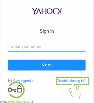Trouble in sign in yahoo