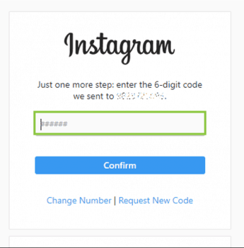 Instagram Sign up code