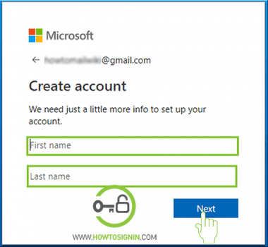 enter first and last name to create skype account