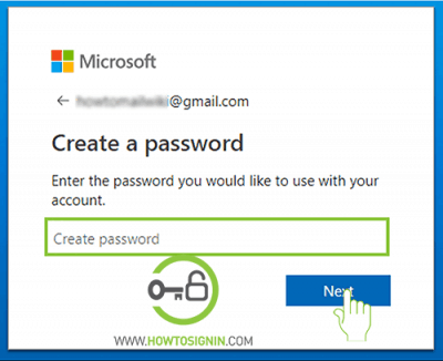 create password for skype sign up