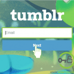 enter email for tumblr login