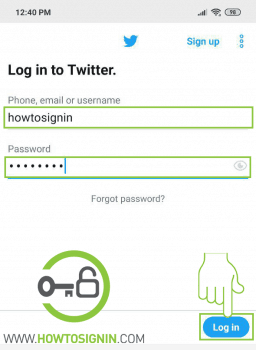 twitter mobile login