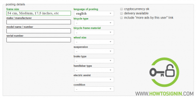 full product specification for craiglist posting 