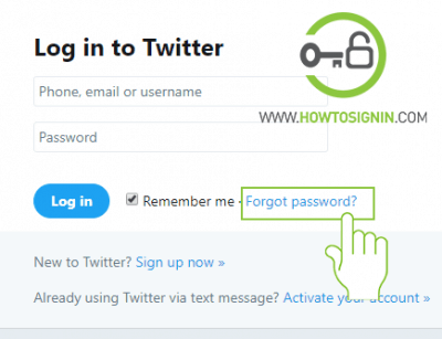 twitter forgot password to recover account