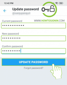 twitter mobile password change