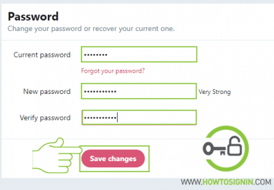 Reset or Change Twitter password from PC, iPhone and Android app.