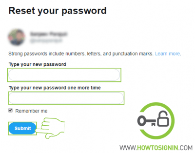 twitter password reset