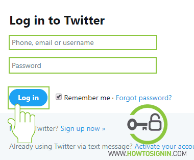 twitter web login