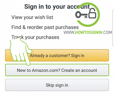 Amazon mobile signup 