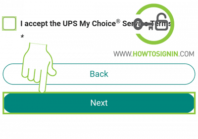 UPS sign up service terms agreement 