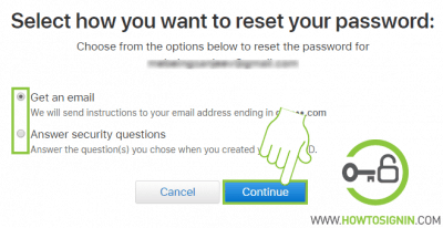 Apple password reset email 