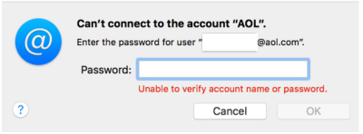 AOL Login issue-cannot login