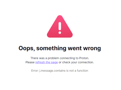 connection problems-proton mail login problems