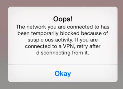 network blocked-Snapchat login problem